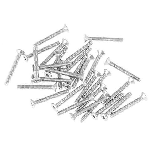 Machine Screw Assortment Kit Hex Socket Drive Screw Stainless Steel Nut Bolt Set M2 Flat Head 304 Stainless Steel with Plastic Storage Box for Furniture DIY Small Appliance Repair in Kuwait
