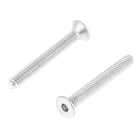 Machine Screw Assortment Kit Hex Socket Drive Screw Stainless Steel Nut Bolt Set M2 Flat Head 304 Stainless Steel with Plastic Storage Box for Furniture DIY Small Appliance Repair in Kuwait
