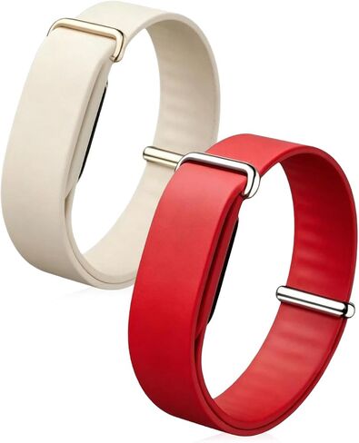2 Pack Band Compatible with Google Fitbit Air Screenless Activity Tracker, Soft Silicone Replacement Strap, Waterproof Sport Wristband, Adjustable Fitness Tracker Band for Men Women in Kuwait