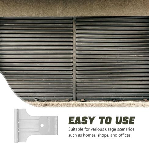 FOMIYES 2pcs Heavy Duty Shutter Door Mechanical Hook Lock with Thickened Galvanized Iron, Tamper Resistant Rolling and Sliding Door Latch for Outdoor Shops Security in Kuwait