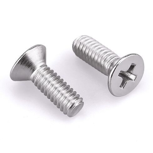 براغي آلة من الفولاذ المقاوم للصدأ مقاس 8-32 × 1 بوصة من Suneke، عبوة من 100 قطعة مع لقمة مثقاب وصندوق تخزين قابل لإعادة الاستخدام in Kuwait