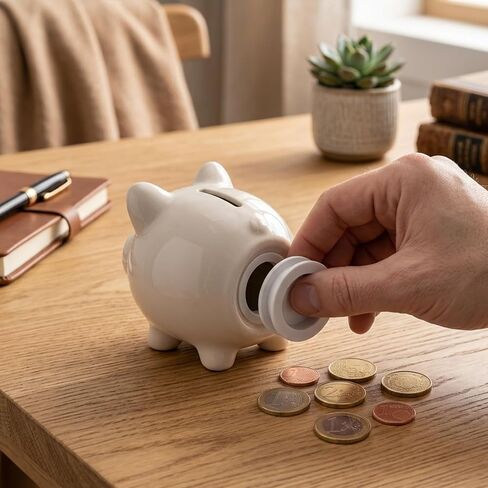 10 Pcs Piggy Bank Stopper, 5 Sizes Round Plugs Money Saving Box Hole Cover Silicone Seal for Coin Jar Accessories 28mm, 30mm, 32mm, 34mm, 36mm in Kuwait