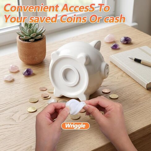 10 Pcs Piggy Bank Stopper, 5 Sizes Round Plugs Money Saving Box Hole Cover Silicone Seal for Coin Jar Accessories 28mm, 30mm, 32mm, 34mm, 36mm in Kuwait
