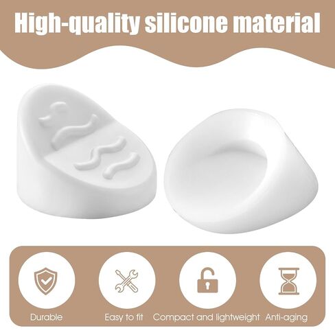 Thinp 50 Pcs Entry Door Frame Plugs, Screw Hole Plugs for Entry Doors, Diameter 5/16" X 1/4", Silicone Door Screw Hole Plug Compatible with ODL/Western Reflection Frame, White in Kuwait