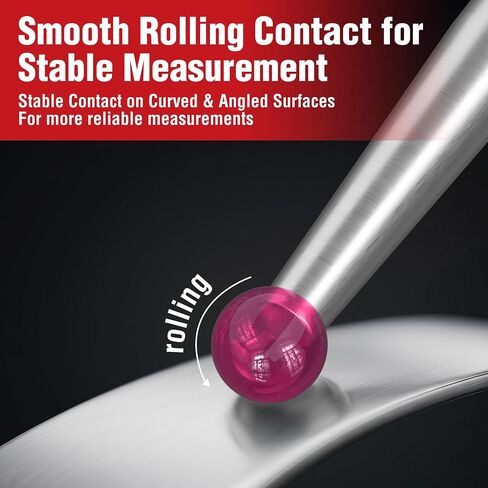 TESA Brown & Sharpe 599-7030-80R Ruby Tip Contact Point for Bestest Dial Test Indicator, 0.080" Tip Diameter x 1/2" Length, M1.4 x 0.03 Thread in Kuwait