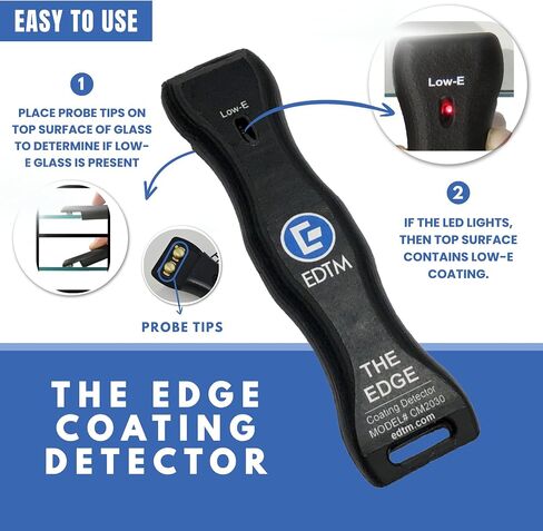 EDTM CM2030 The Edge Low-E & Edge Deletion Detector, Factory Use, USA Made in Kuwait