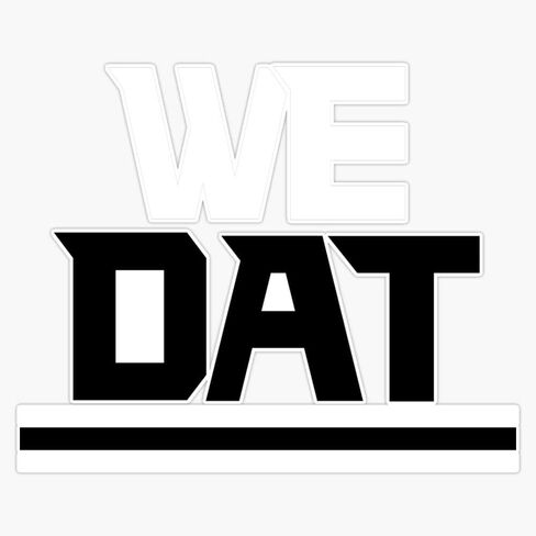 ملصق ممتص الصدمات من الفينيل لفريق كرة القدم We Dat Atlanta Football Team مقاس 5 بوصات in Kuwait