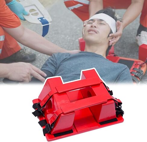 Emergency Head Immobilizer & Cervical Collar, Collapsible Spine Board for Water Rescue, Buoyant Stretcher for Hospitals, Ambulances & Water Parks - Essential Medical Equipment in Kuwait