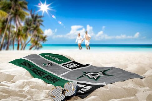 Northwest NHL Dallas Stars Personalized Beach Towel, 30" x 60", Colorblock in Kuwait