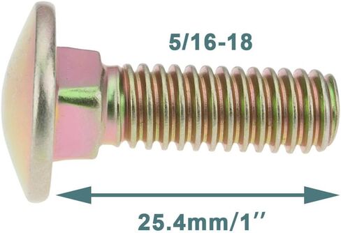 2pcs Lawnmover Carriage Bolt 5/16-18x1 710-0276 Compatible with Troy-Bilt Mustang XP Horse 800 500 850 550 450 in Kuwait
