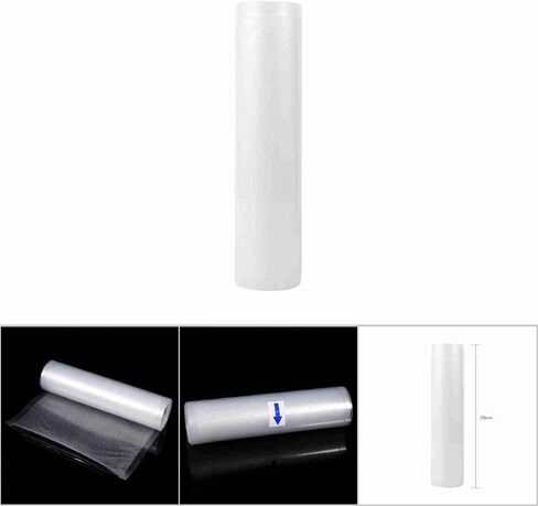 Vacuum Sealer Bags, Food Storage Saver Bags with Resistance to Freezing and Reusable Design, for Vacuum Packaging and Aseptic Packaging, 4 Sizes (20x500cm) in Kuwait