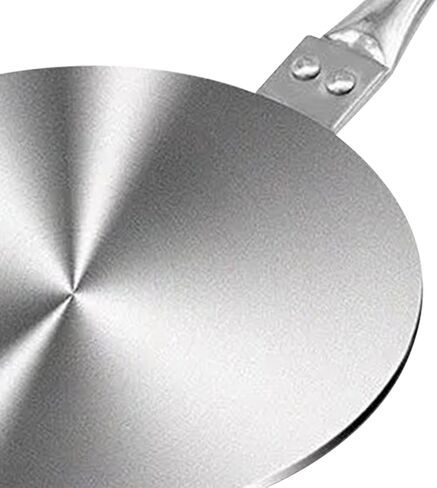 Heat Diffuser Plate Stainless Steel Induction Adapter Plate Converter Thickened Hob Plate Even Heating Suitable for Home Kitchen Cooking, 24cm in Kuwait
