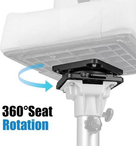 Novabright 2 Pack Quick Disconnect Seat Mount - 360° Smooth Rotation Nylon Swivel Base Uv-Resistant Marine Seat Mounts for Fishing Boat Bass Canoe Seats in Kuwait