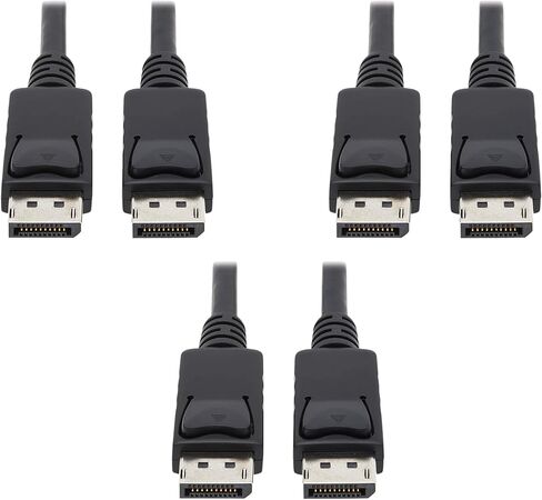 Tripp Lite 4K DisplayPort Cable with Latches, Male-to-Male, DP to DP, 4K @ 30Hz and 2K @ 60Hz, 25 Feet / 7.62 Meters, Lifetime Warranty (P580-025) in Kuwait