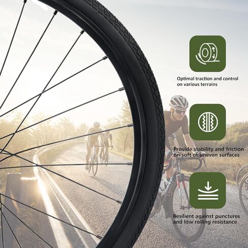 2 Pack 700-38C Bike Tire, YILUXING Foldable 700C Bicycle Tire and Tubes for City Bike Commuter Bike Hybrid Bike in Kuwait