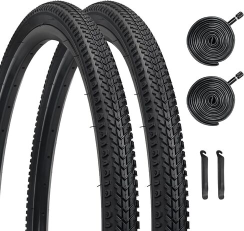 26X1.5 Bike Tire，YILUXING 2 Pack Replacement 26" Bicycle Tire with Tubes s for City Bike, Mountain Bike, MTB in Kuwait