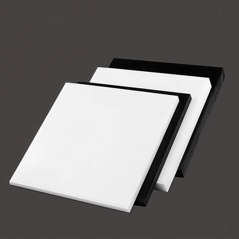 1/4" Thick Black Delrin/Acetal Copolymer Plastic Sheet - 6" x 6" POM Plastic Sheet for Industrial Machinery Parts(Black 1 PC) in Kuwait
