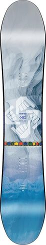 لوح التزلج على الجليد Nitro Santoku للرجال في جميع الجبال - شكل متغير الحجم، مرن متوسط، دوران سريع - أشجار، أسلوب حر in Kuwait