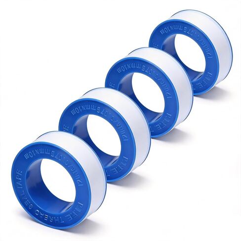 شريط سباك PTFE مقاس 780 بوصة لكل لفة (4 بكرات، إجمالي 3120 بوصة) - أطول بنسبة 50% من 520 بوصة قياسي - شريط ختم خيط التيفلون للأنابيب ورؤوس الدش وخراطيم الحدائق والسباكة in Kuwait