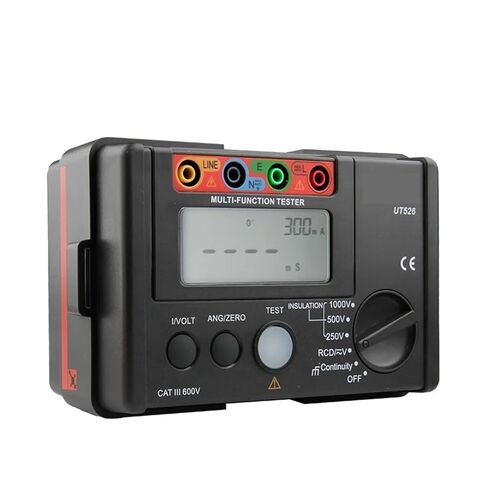 جهاز اختبار المقاومة، UT526 جهاز قياس مقاومة العزل الكهربائي الرقمي AC DC الفولتميتر/RCD/استمرارية منخفضة in Kuwait