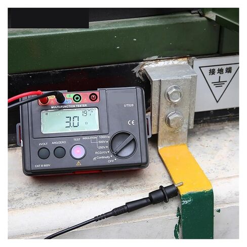 جهاز اختبار المقاومة، UT526 جهاز قياس مقاومة العزل الكهربائي الرقمي AC DC الفولتميتر/RCD/استمرارية منخفضة in Kuwait