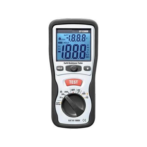 Resistance Tester, DT-5300B Digital Insulation Resistance Tester Megohmmeter Grounding Meter AC/DC Current and Voltage in Kuwait