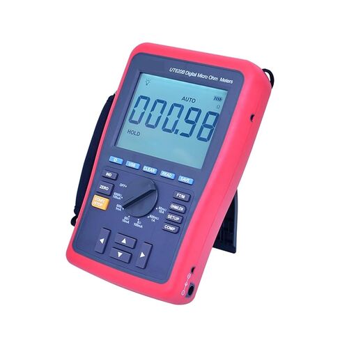 جهاز اختبار المقاومة، مقياس ميكرو أوم الرقمي UT620B DC جهاز اختبار المقاومة المنخفضة 60mO-6kOhm جهاز تخزين البيانات 4 أسلاك قياس نقل USB in Kuwait
