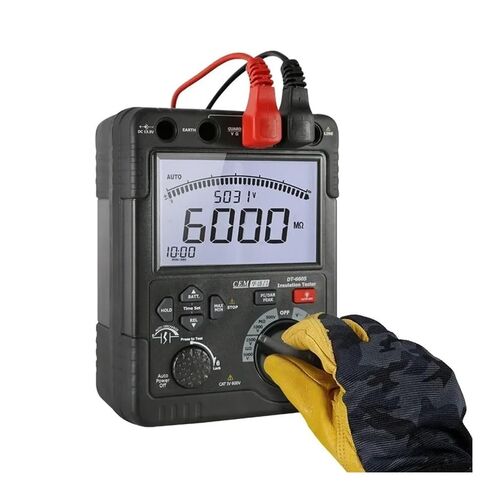 Resistance Tester, DT-6605 High Voltage Insulation Resistance Tester for AC and DC Measurement High-Precision Meter in Kuwait