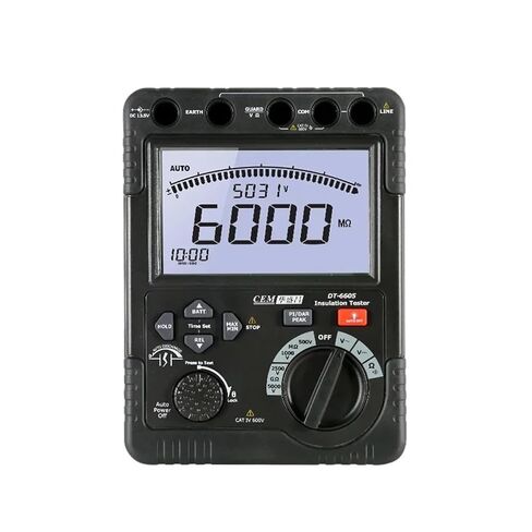 Resistance Tester, DT-6605 High Voltage Insulation Resistance Tester for AC and DC Measurement High-Precision Meter in Kuwait