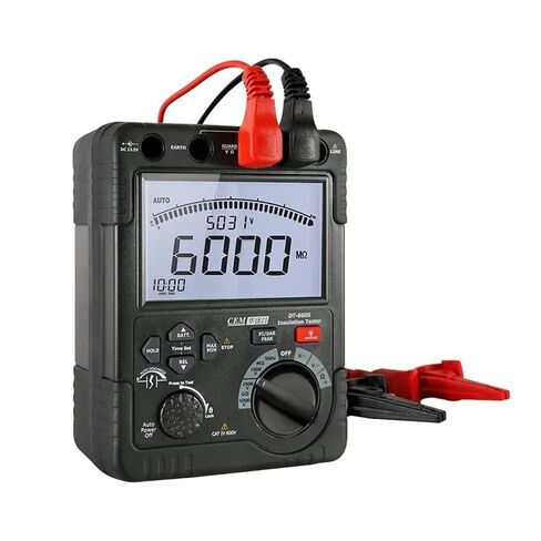 Resistance Tester, DT-6605 High Voltage Insulation Resistance Tester for AC and DC Measurement High-Precision Meter in Kuwait