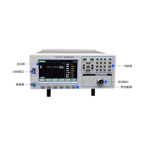 Resistance Tester, TK2516C Multi-Channel Temperature Tester Channel Patrol Thermometer LCD Display in Kuwait