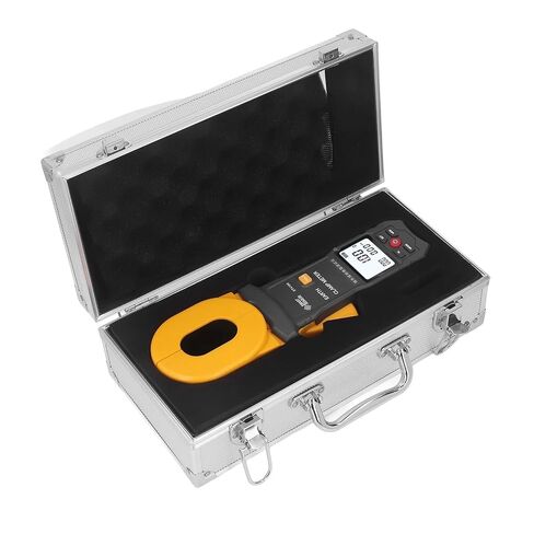 جهاز اختبار المقاومة، جهاز قياس المقاومة الأرضي بمشبك LCD الرقمي ST4100، نطاق اختبار الأرض 0.010~500Ω لتخزين البيانات in Kuwait