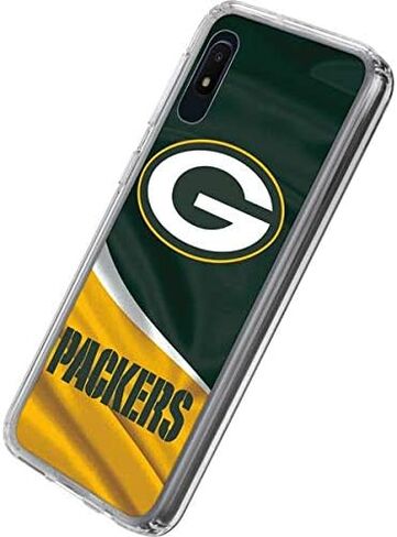 حافظة هاتف Skinit الشفافة متوافقة مع هاتف Galaxy A10e - تصميم Green Bay Packers المرخص رسميًا من الدوري الوطني لكرة القدم الأمريكية in Kuwait