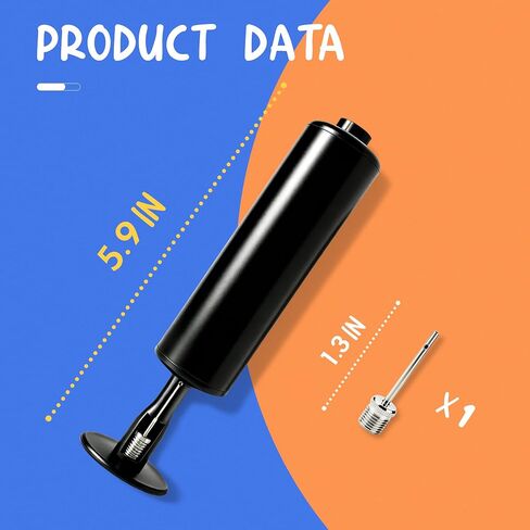 Portable Ball Pump with Needle Storage, Hand Air Pump for Soccer Basketball Volleyball in Kuwait