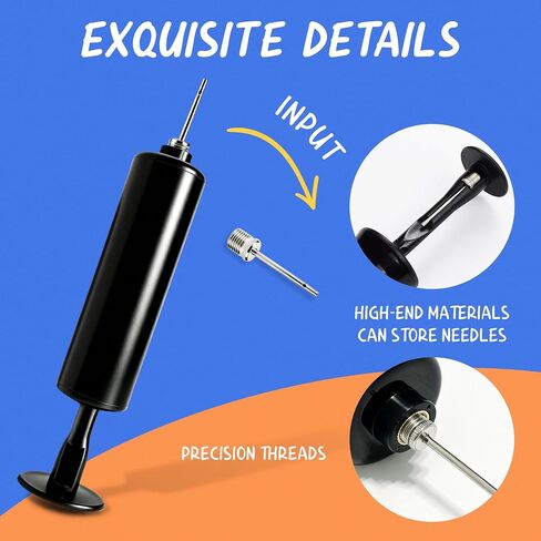 Portable Ball Pump with Needle Storage, Hand Air Pump for Soccer Basketball Volleyball in Kuwait