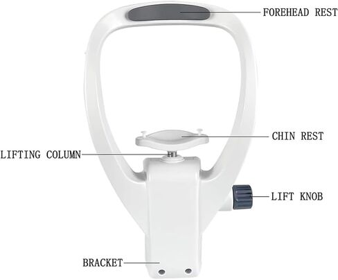 Vision Training Forehead Bracket, 40MM Lifting Optometry Chin Bracket, Chin Rest Forehead Support, Ophthalmic Auto Refractometer, for Optical Shops, Vision Care Center in Kuwait