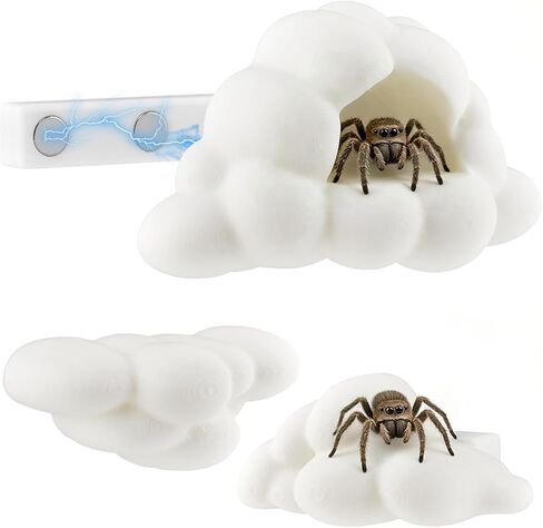 Jumping Spider Accessories Kit, 3Pcs Jumping Spider Styling Platforms with Magnetic Mounting for Climbing, Decorating, Resting and Exploration (Mushroom) in Kuwait