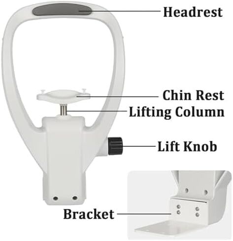مسند الذقن قابل للتعديل لدعم الجبين لمقياس الانكسار التلقائي - أداة تدريب أساسية على قياس البصر، ملحق مريح لفحص العين in Kuwait