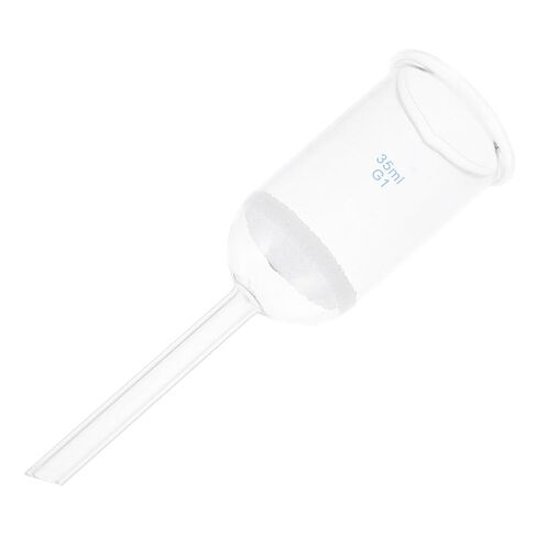 Laboratory Glass Funnel Acid Resistant Sand Core Filtering Funnel 35ml for Scientific Labs and Industrial Use in Kuwait