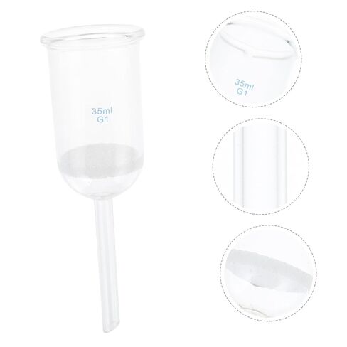 Laboratory Glass Funnel Acid Resistant Sand Core Filtering Funnel 35ml for Scientific Labs and Industrial Use in Kuwait