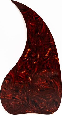 Acoustic Guitar Pickguard Tortoise Shell Style Self-Adhesive Teardrop Scratch Plate Compatible with Gibson J45 & Most 40-42 Inch Guitars (Tortoise Shell Teardrop Pickguard) in Kuwait
