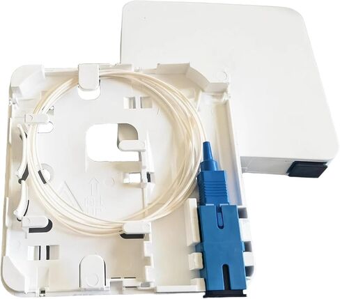 صندوق وصول الألياف FTTH محول SC مثبت على الحائط مع أسلاك لوحة ذيل 2120-T-1 (محول ضفيرة UPC) in Kuwait
