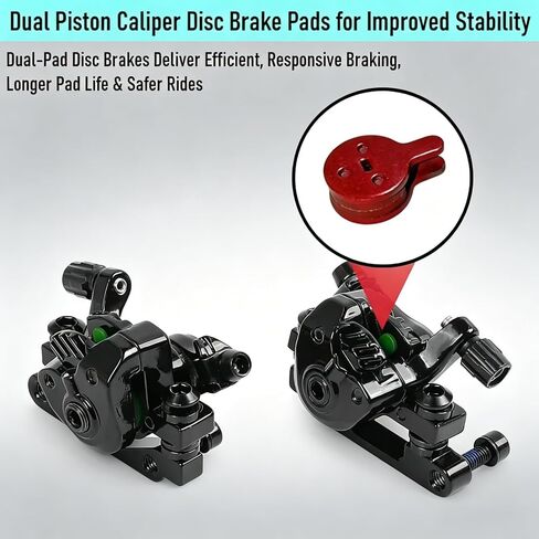 2 زوج من وسادات الفرامل شبه المعدنية المتوافقة مع Kukirin G2 G2 Pro/G2 MAX/G3 Max Scooter الفرامل الفرجار وسادة الراتنج قرص الفرامل أجزاء للدراجات الجبلية الدراجة in Kuwait