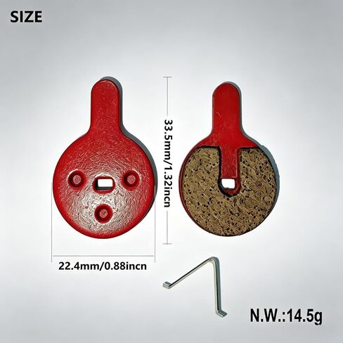 2 زوج من وسادات الفرامل شبه المعدنية المتوافقة مع Kukirin G2 G2 Pro/G2 MAX/G3 Max Scooter الفرامل الفرجار وسادة الراتنج قرص الفرامل أجزاء للدراجات الجبلية الدراجة in Kuwait