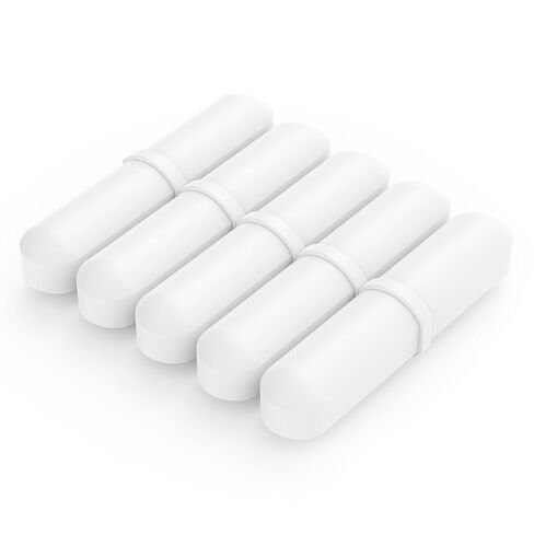 Labasics Magnetic Stir Bar Set - 5-Pack of 20 mm PTFE-Coated Stir Bars for Laboratory Stirrers, White Magnetic Stirring Bars in Kuwait