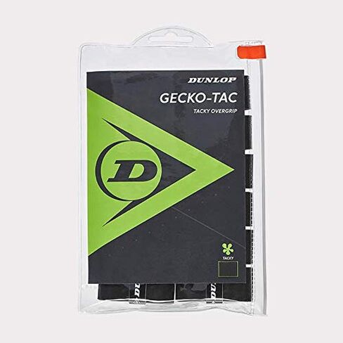 Dunlop Sports Gecko-Tac Tennis/Squash OVERGRIP (3 عبوات، 12 عبوة، 30 عبوة لفة، 60 عبوة حوض) - قبضة علوية عالية الجودة، توفر قبضة استثنائية وقبضة مع هيكل ماص للرطوبة in Kuwait