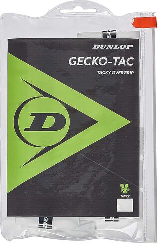 Dunlop Sports Gecko-Tac Tennis/Squash OVERGRIP (3 عبوات، 12 عبوة، 30 عبوة لفة، 60 عبوة حوض) - قبضة علوية عالية الجودة، توفر قبضة استثنائية وقبضة مع هيكل ماص للرطوبة in Kuwait