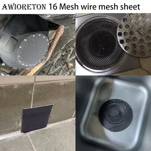 Wire Mesh PVC Coated Galvanized,2 Pack 16 Mesh 8 × 12 inch（30 X 21CM） Woven Wire Mesh for Vent, Cage, Cabinets Mesh, DIY Project. in Kuwait