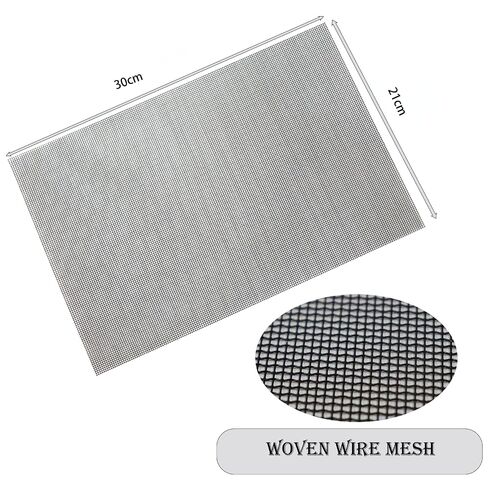 Wire Mesh PVC Coated Galvanized,2 Pack 16 Mesh 8 × 12 inch（30 X 21CM） Woven Wire Mesh for Vent, Cage, Cabinets Mesh, DIY Project. in Kuwait