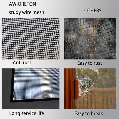 Wire Mesh PVC Coated Galvanized,2 Pack 16 Mesh 8 × 12 inch（30 X 21CM） Woven Wire Mesh for Vent, Cage, Cabinets Mesh, DIY Project. in Kuwait